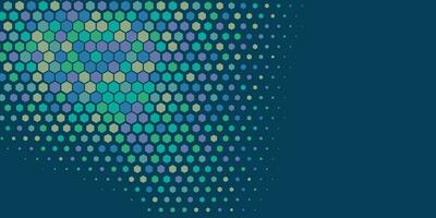 Geometric Multi size Hexagon with multi Color Background vector