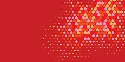 Geometric Multi size Hexagon with multi Color Background vector