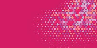 Geometric abstract Hexagon Two Color Background vector