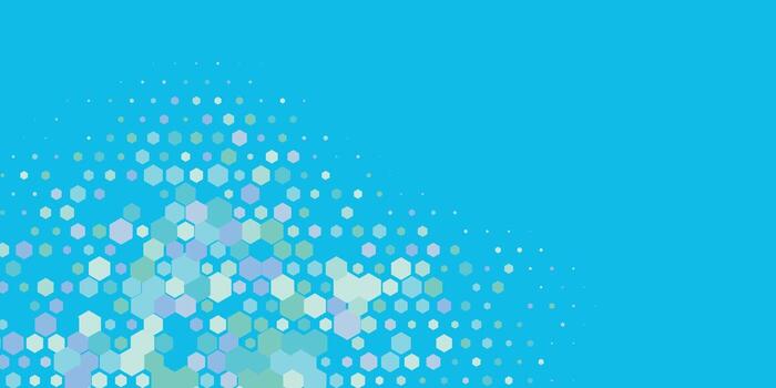 Geometric abstract Hexagon Two Color Background vector