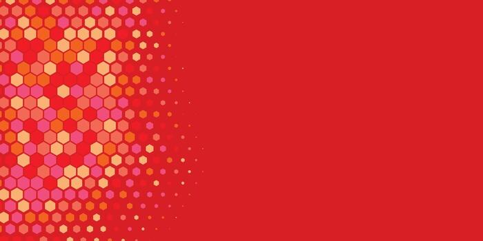 Geometric abstract Hexagon Two Color Background vector