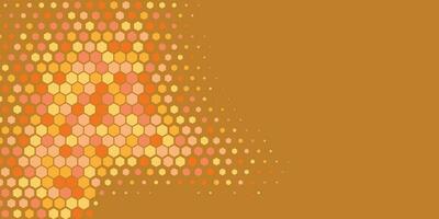 Geometric abstract Hexagon Two Color Background vector