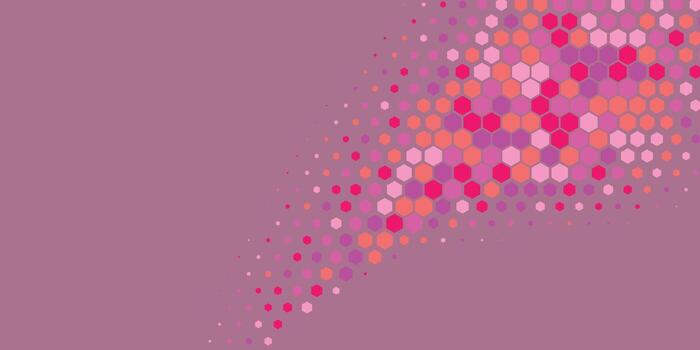 Geometric abstract Hexagon Two Color Background vector