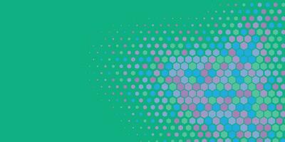 Geometric abstract Hexagon Two Color Background vector