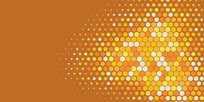 Geometric abstract Hexagon Two Color Background vector