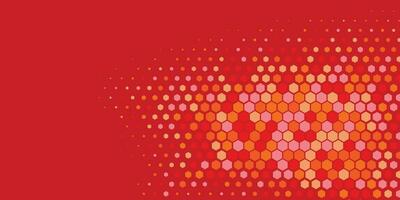 Geometric abstract Hexagon Two Color Background vector