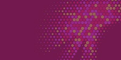 Geometric abstract Hexagon Two Color Background vector