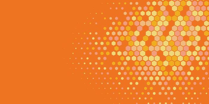Geometric abstract Hexagon Two Color Background vector