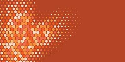 Geometric abstract Hexagon Two Color Background vector