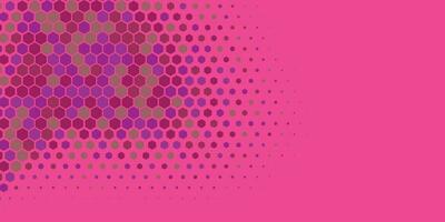 Geometric abstract Hexagon Two Color Background vector