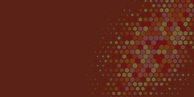 Geometric abstract Hexagon Two Color Background vector