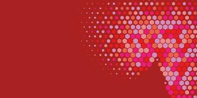 Geometric abstract Hexagon Two Color Background vector