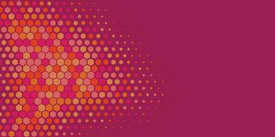 Geometric abstract Hexagon Two Color Background vector