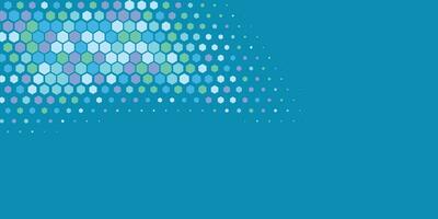 Geometric abstract Hexagon Two Color Background vector