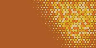 Geometric abstract Hexagon Two Color Background vector