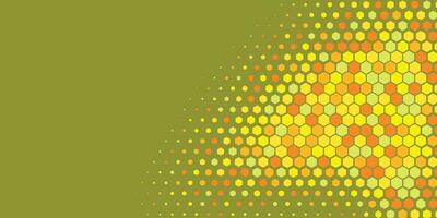 Geometric abstract Hexagon Two Color Background vector