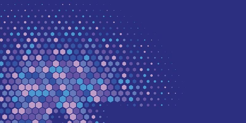 Geometric abstract Hexagon Two Color Background