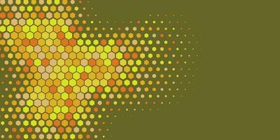 Geometric abstract Hexagon Two Color Background vector