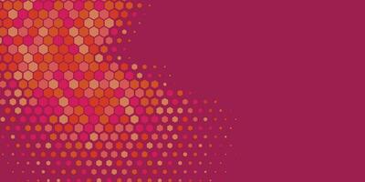 Geometric abstract Hexagon Two Color Background vector