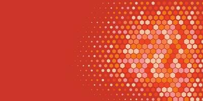 Geometric abstract Hexagon Two Color Background vector