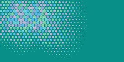 Geometric Multi size Hexagon with multi Color Background vector