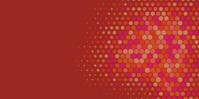 Geometric abstract Hexagon Two Color Background vector