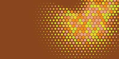 Geometric abstract Hexagon Two Color Background vector