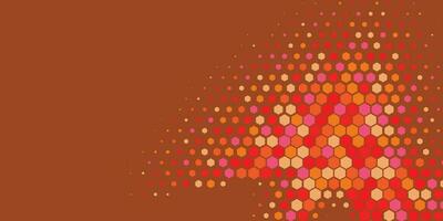 Geometric abstract Hexagon Two Color Background vector