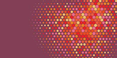 Geometric Multi size Hexagon with multi Color Background vector