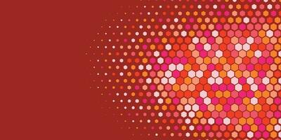 Geometric Multi size Hexagon with multi Color Background vector