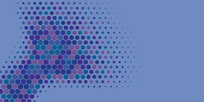 Geometric abstract Hexagon Two Color Background vector