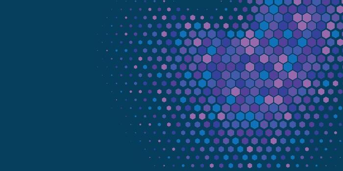 geométrico resumen hexágono dos color antecedentes vector