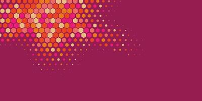 Geometric Multi size Hexagon with multi Color Background vector