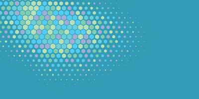 Geometric abstract Hexagon Two Color Background vector