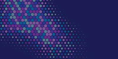 Geometric abstract Hexagon Two Color Background vector