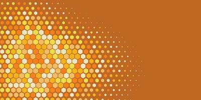 Geometric abstract Hexagon Two Color Background vector