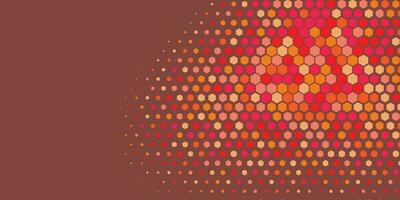 Geometric Multi size Hexagon with multi Color Background vector