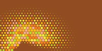 Geometric Multi size Hexagon with multi Color Background vector