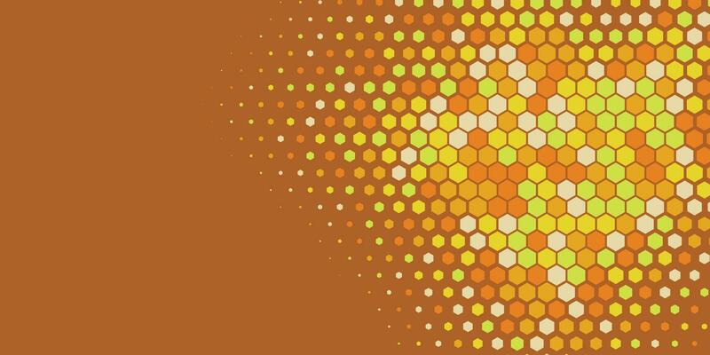 Geometric abstract Hexagon Two Color Background