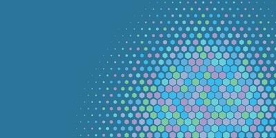 Geometric Multi size Hexagon with multi Color Background vector