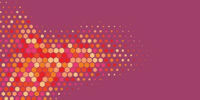 Geometric abstract Hexagon Two Color Background vector