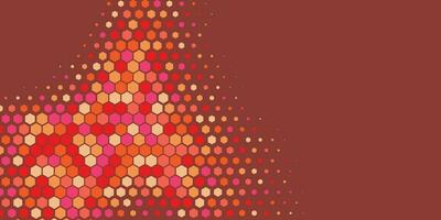 Geometric abstract Hexagon Two Color Background vector