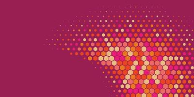 Geometric Multi size Hexagon with multi Color Background vector