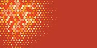 Geometric abstract Hexagon Two Color Background vector