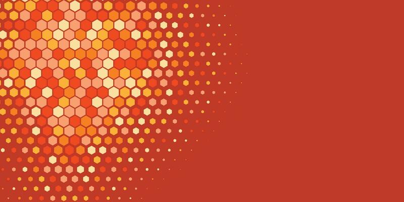 Geometric abstract Hexagon Two Color Background