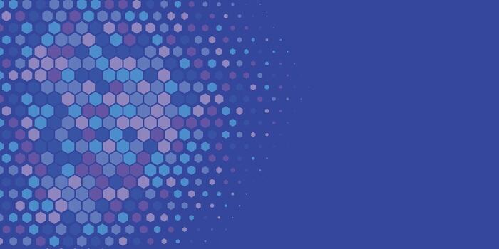 Geometric Multi size Hexagon with multi Color Background vector