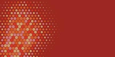 Geometric Multi size Hexagon with multi Color Background vector