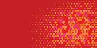 Geometric Multi size Hexagon with multi Color Background vector