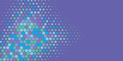 Geometric Multi size Hexagon with multi Color Background vector