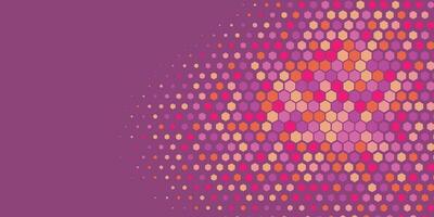 Geometric Multi size Hexagon with multi Color Background vector